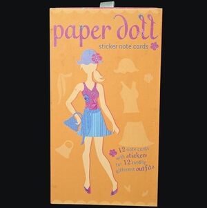NEW - Paper Doll Sticker Note Cards - Potter Style   Bella By Jane Archer